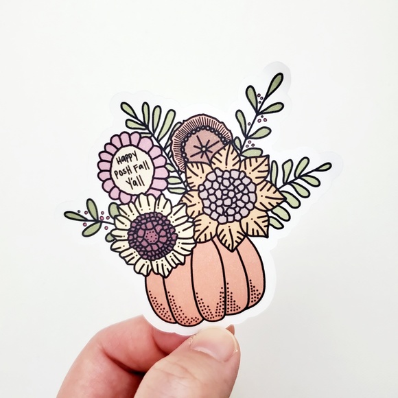 LB057 STICKERS Custom Poshmark Happy Posh Fall Y'all Shipping [Price Firm] - Picture 5 of 10